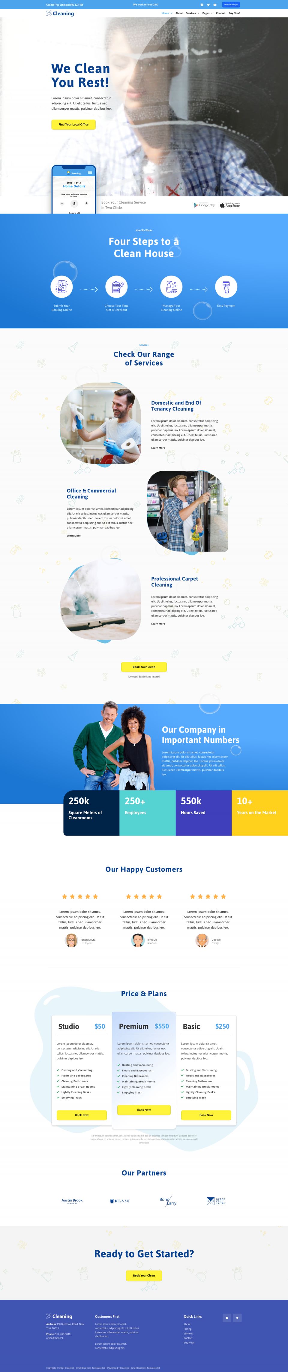 WordPress template ThemeForest Cleaning