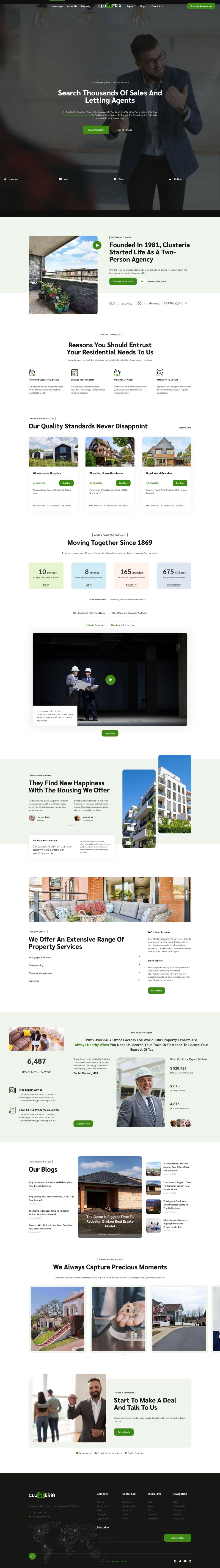 WordPress template ThemeForest Clusteria