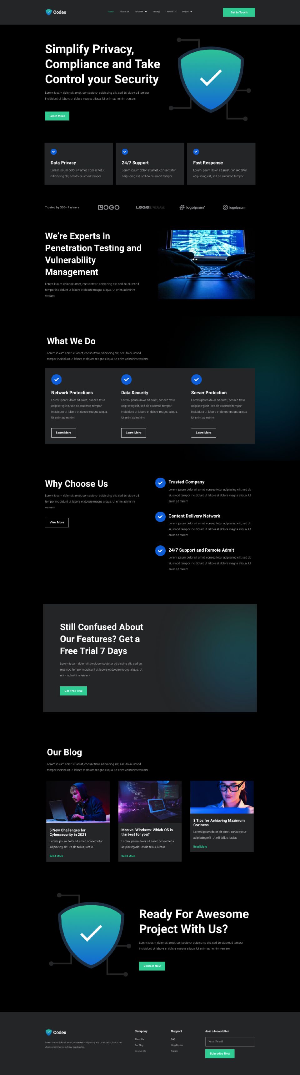 WordPress template ThemeForest Codex
