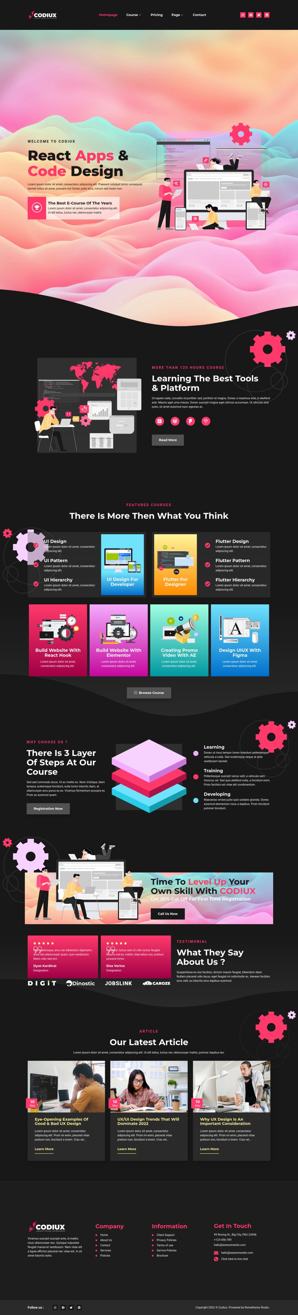 WordPress template ThemeForest Codiux