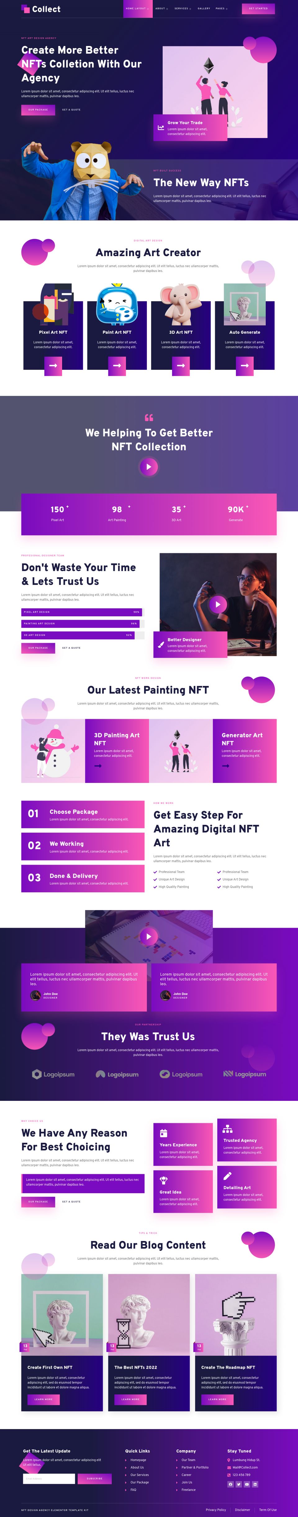 WordPress template ThemeForest Collect