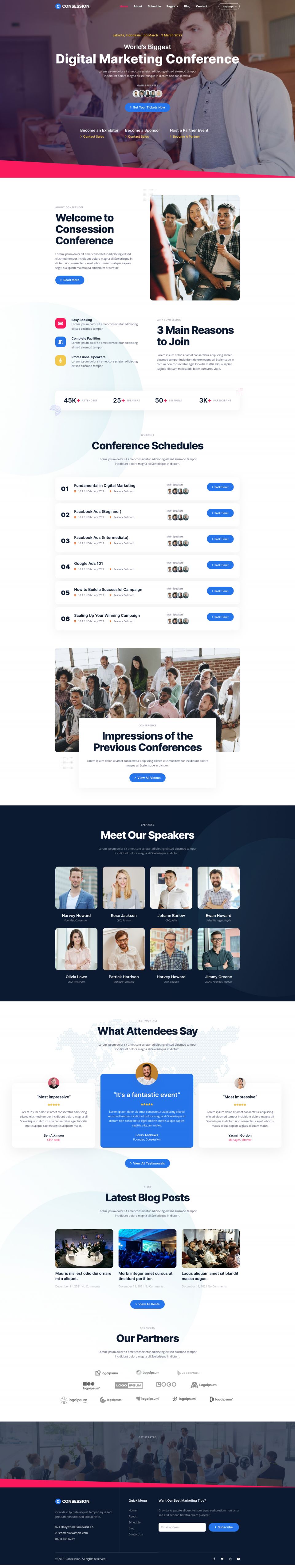 WordPress template ThemeForest Consession