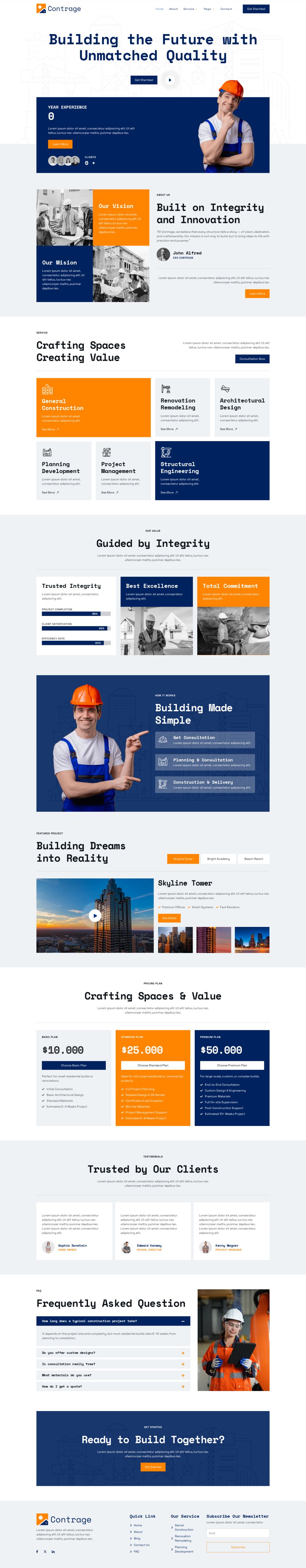 WordPress template ThemeForest Contrage