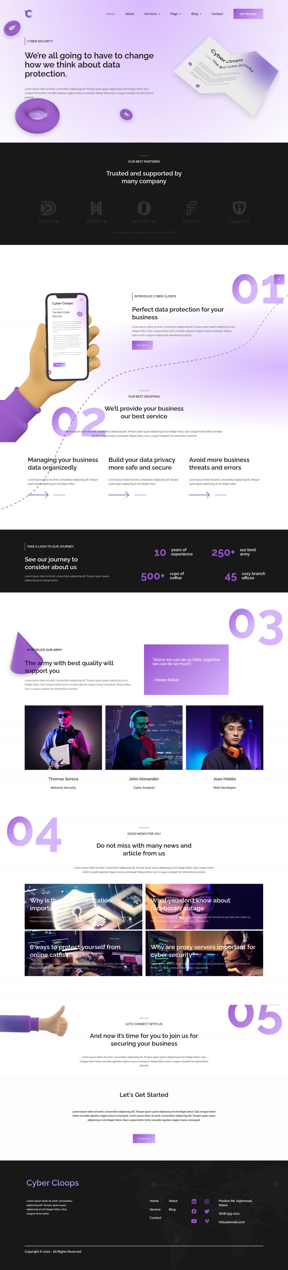 WordPress template ThemeForest Cyber Cloop