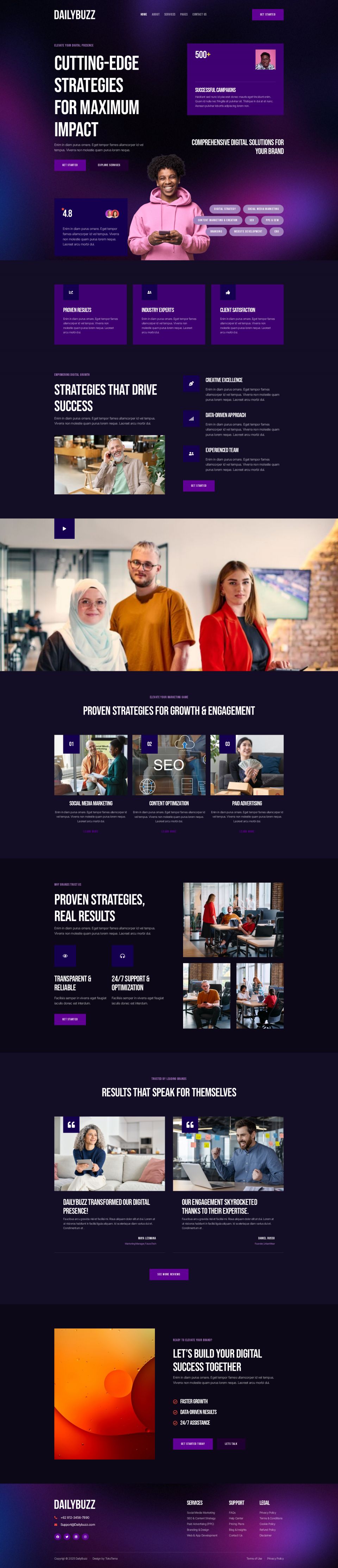 WordPress template ThemeForest DailyBuzz