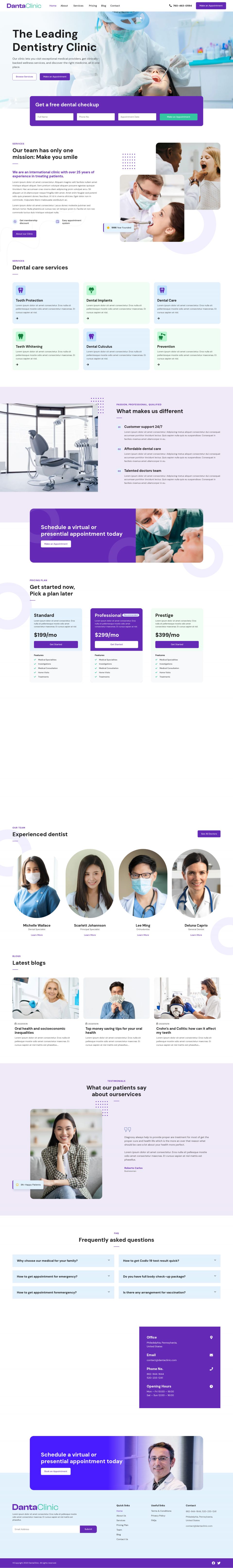 WordPress template ThemeForest Danta Clinic