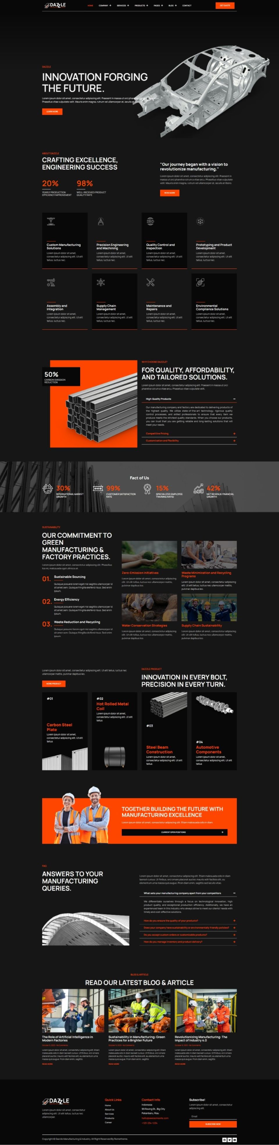 Template ThemeForest Dazzle WordPress template ThemeForest Dazzle
