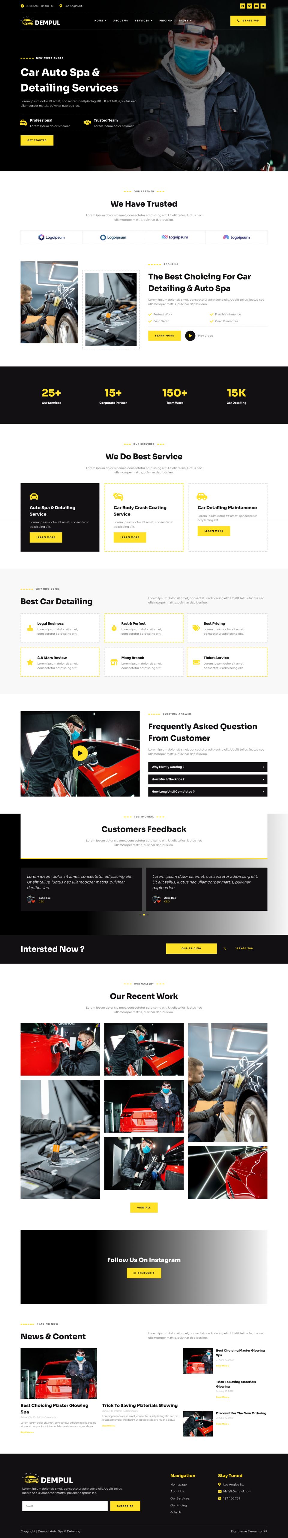 WordPress template ThemeForest Dempul