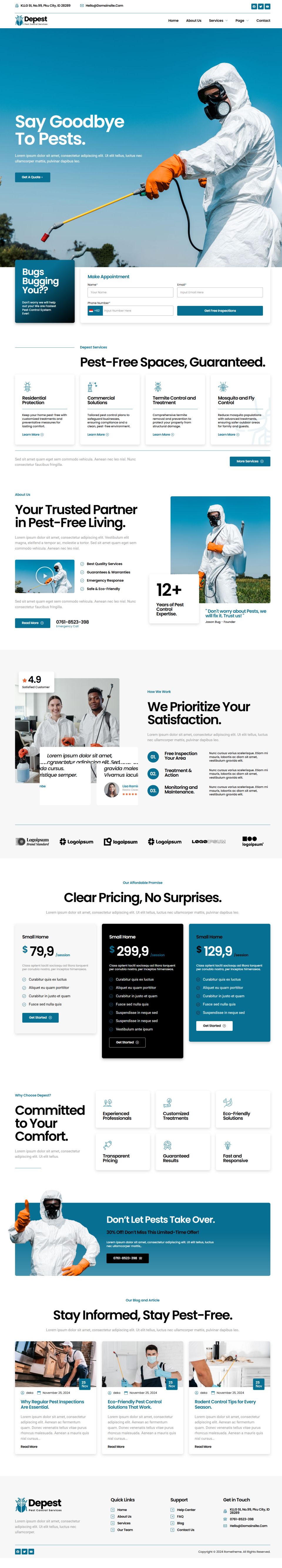 WordPress template ThemeForest Depest
