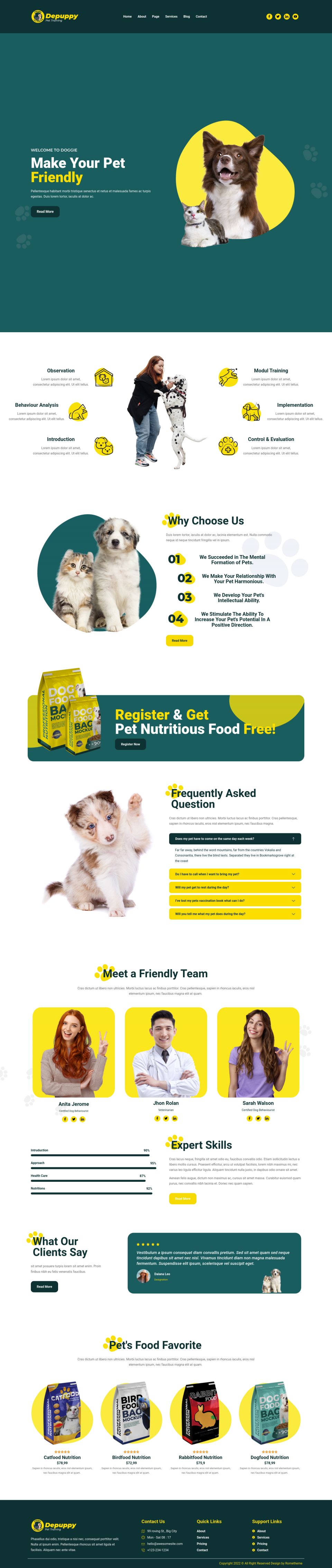 WordPress template ThemeForest Depuppy