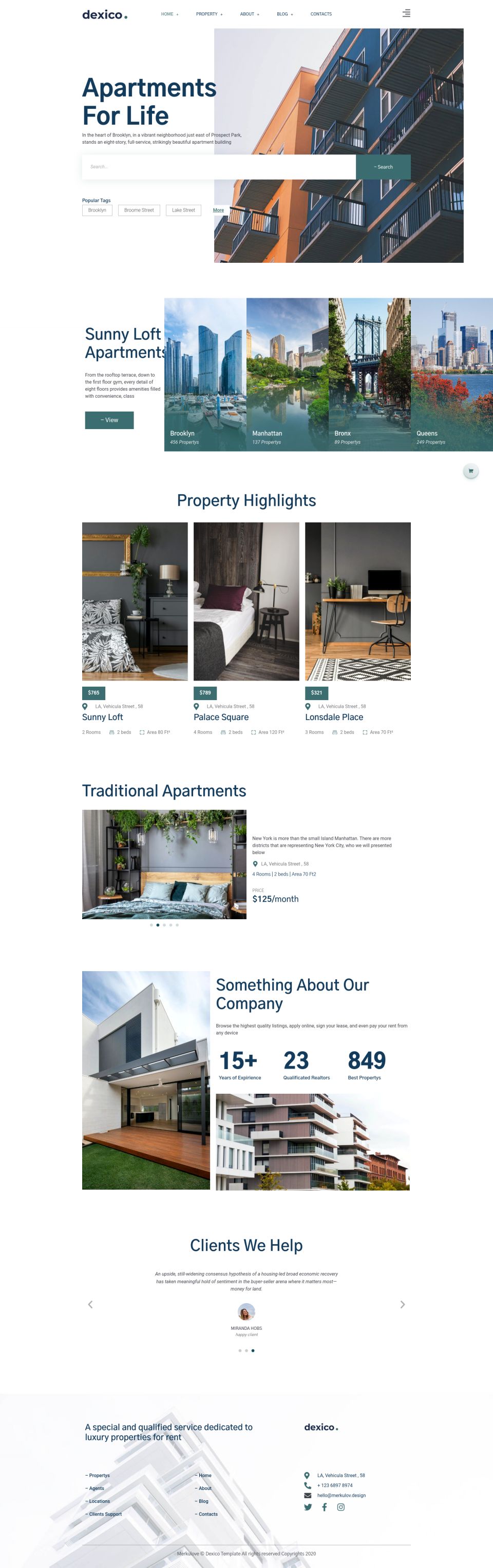WordPress template ThemeForest Dexico