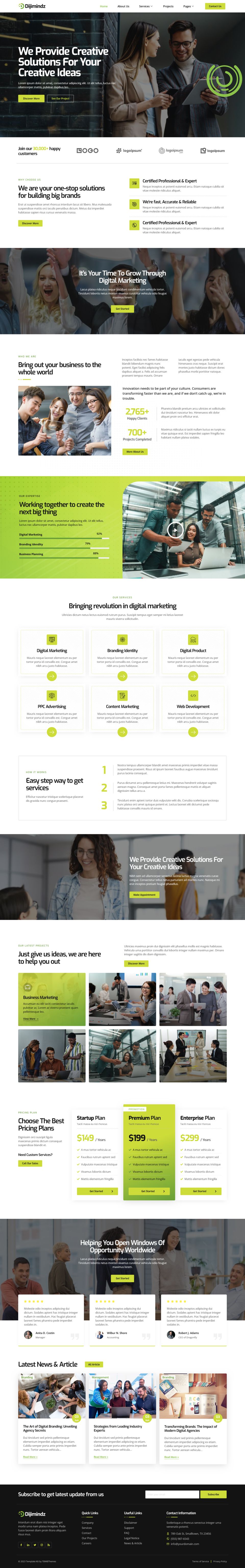 WordPress template ThemeForest Dijimindz