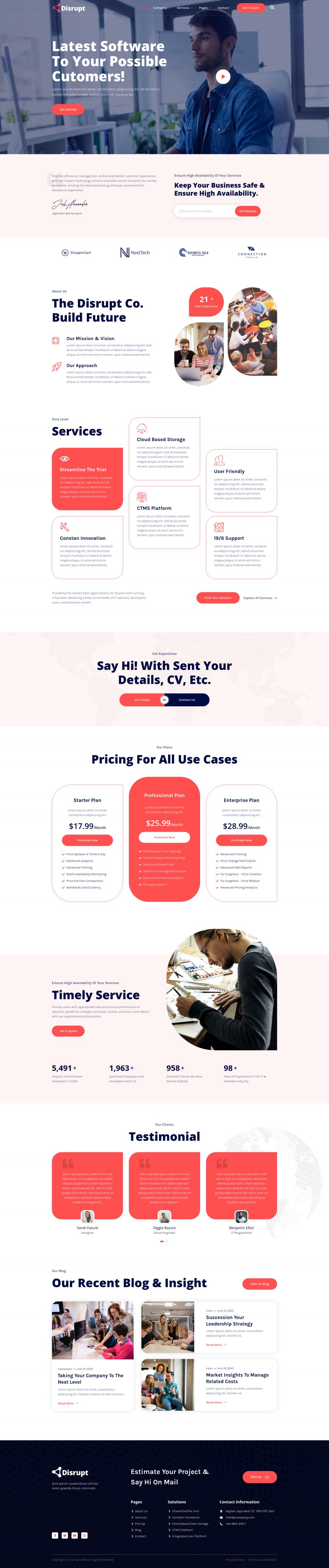 Template ThemeForest Disrupt WordPress template ThemeForest Disrupt