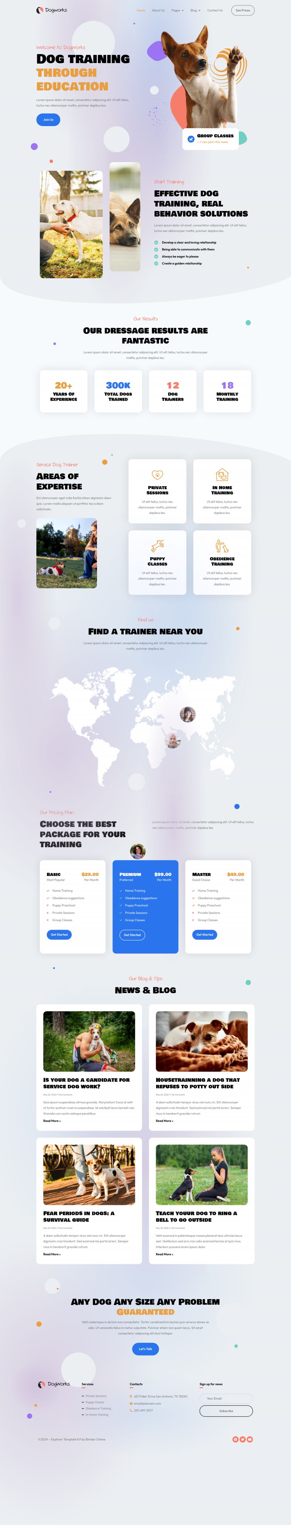 WordPress template ThemeForest DogWorks