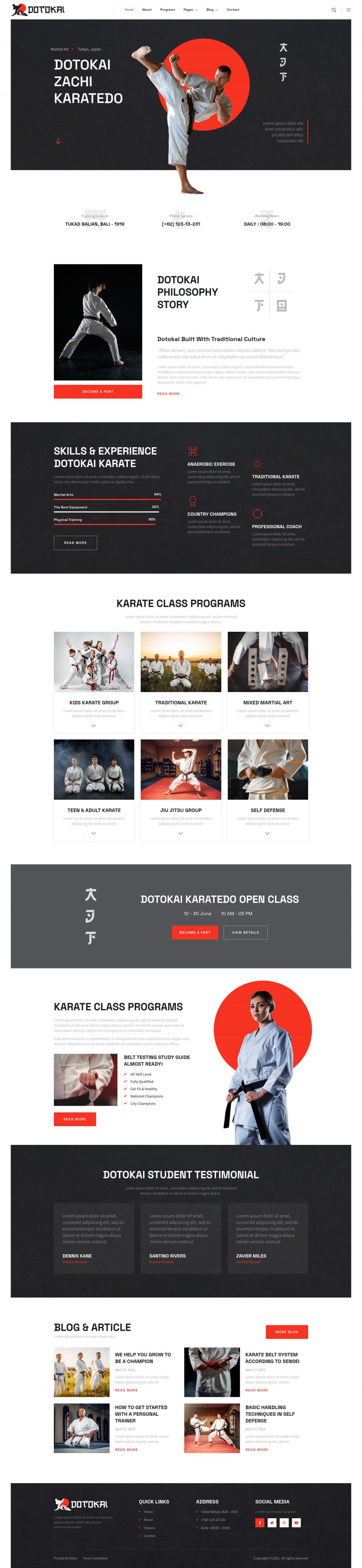 WordPress template ThemeForest Dotokai