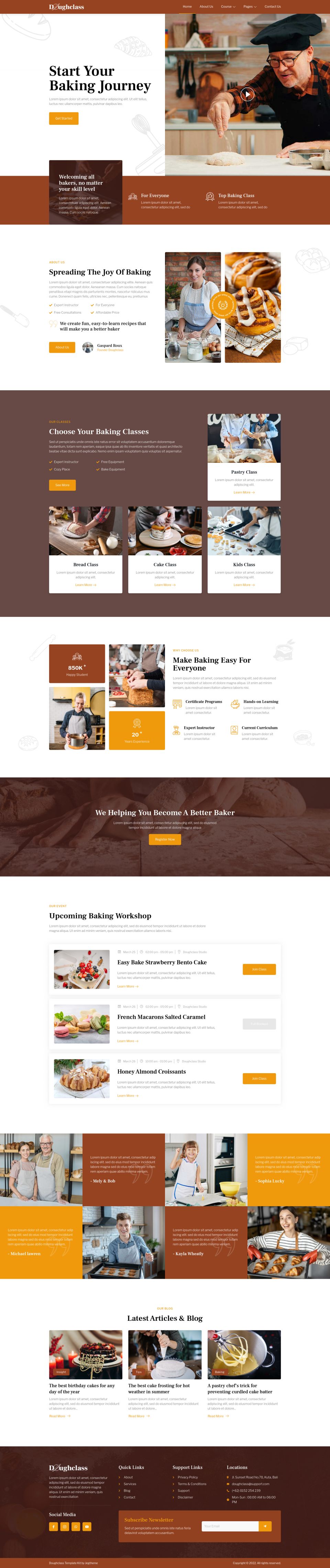 WordPress template ThemeForest Doughclass