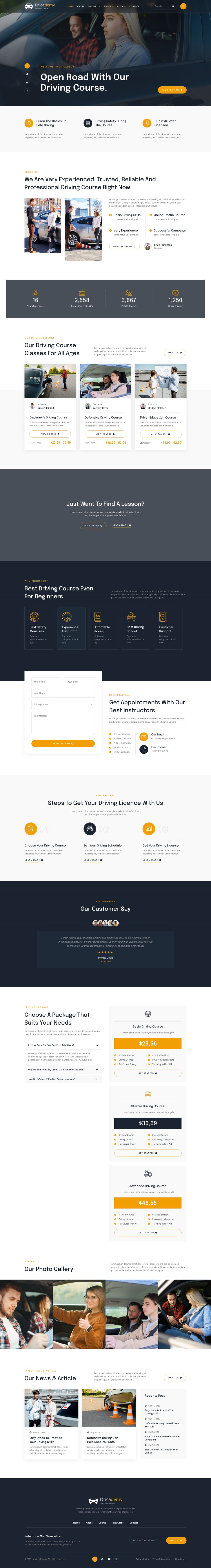 WordPress template ThemeForest Dricademy
