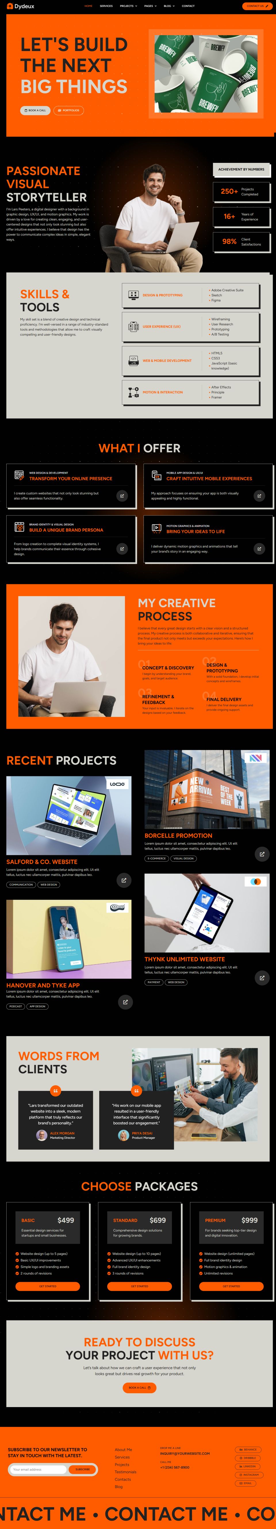 WordPress template ThemeForest Dydeux