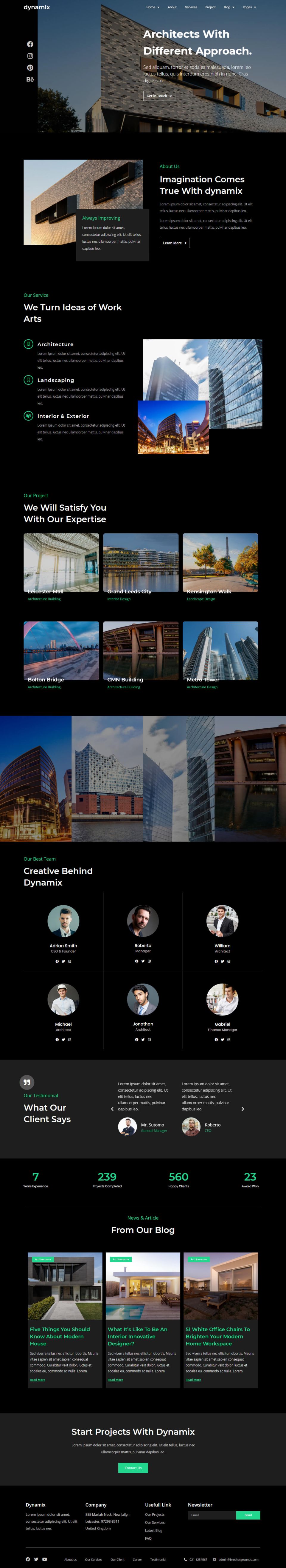 WordPress template ThemeForest Dynamix