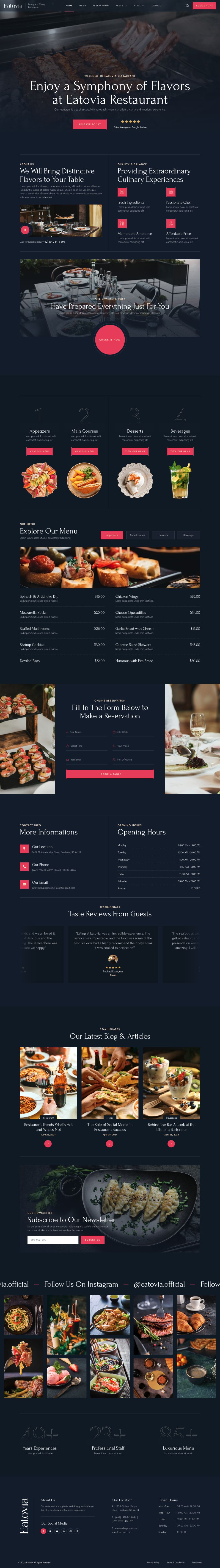 Template ThemeForest Eatovia WordPress template ThemeForest Eatovia