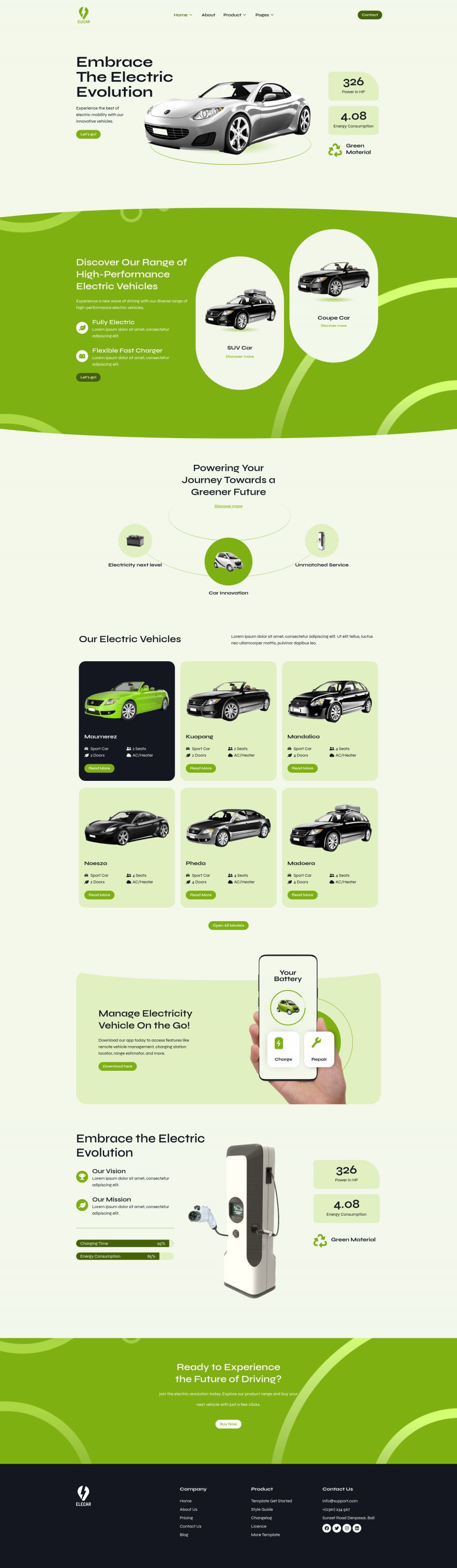 WordPress template ThemeForest Elecar