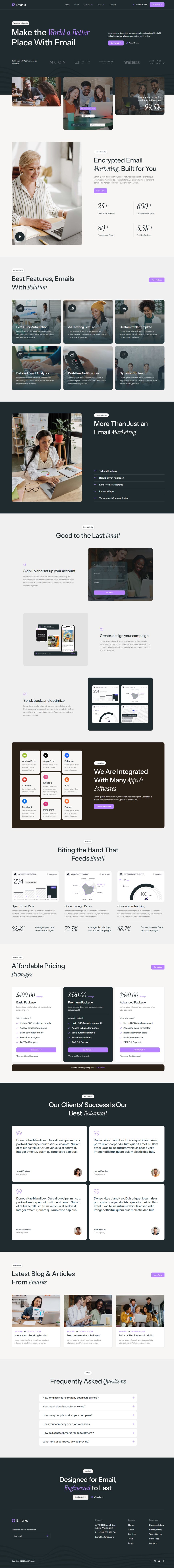 WordPress template ThemeForest Emarks
