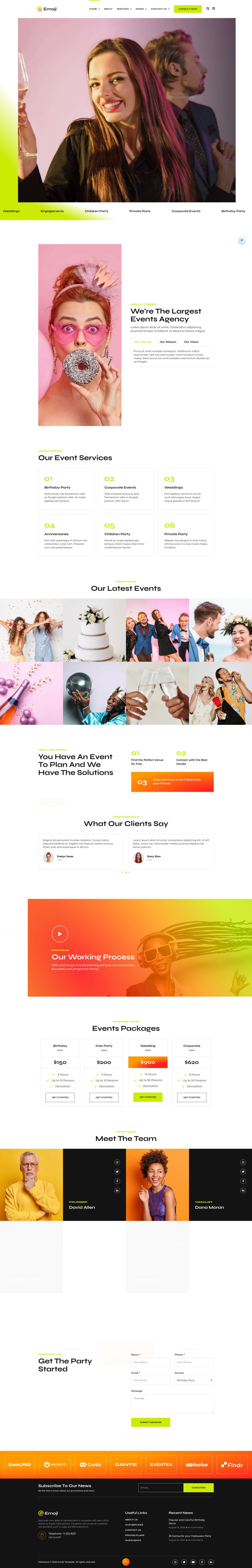 WordPress template ThemeForest Emoji