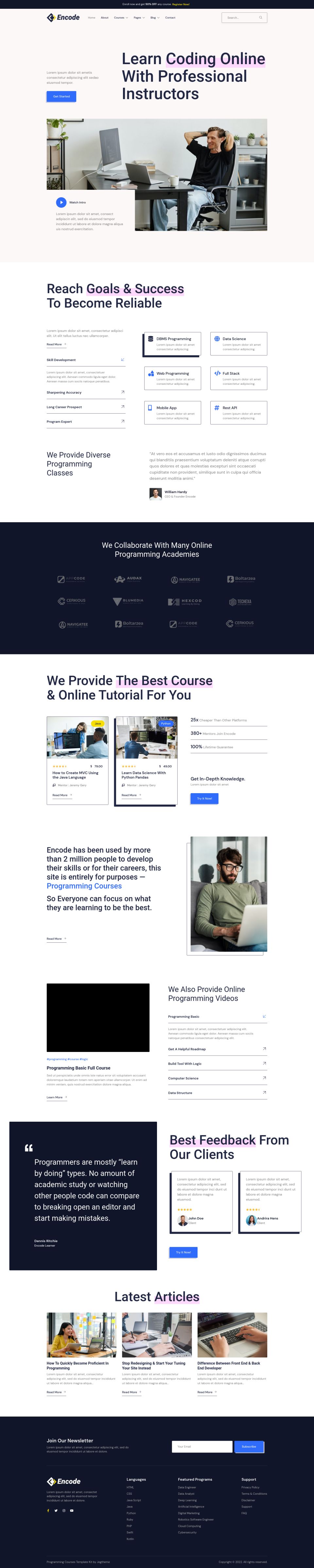 WordPress template ThemeForest Encode