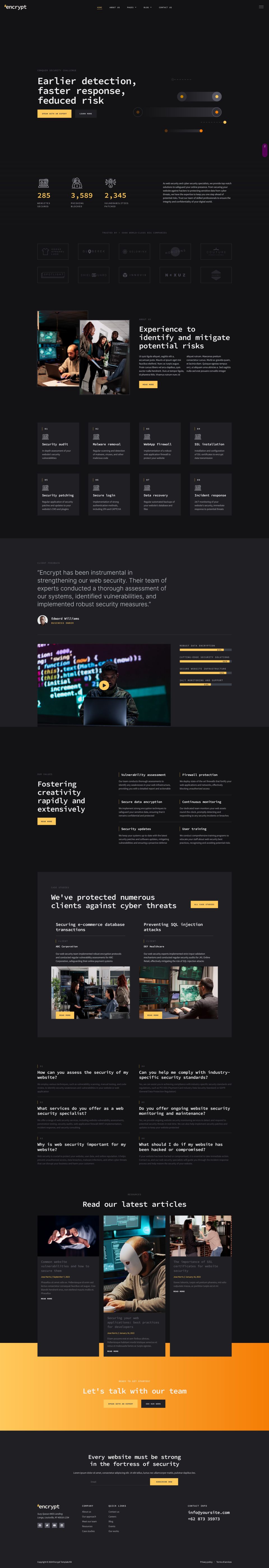 WordPress template ThemeForest Encrypt