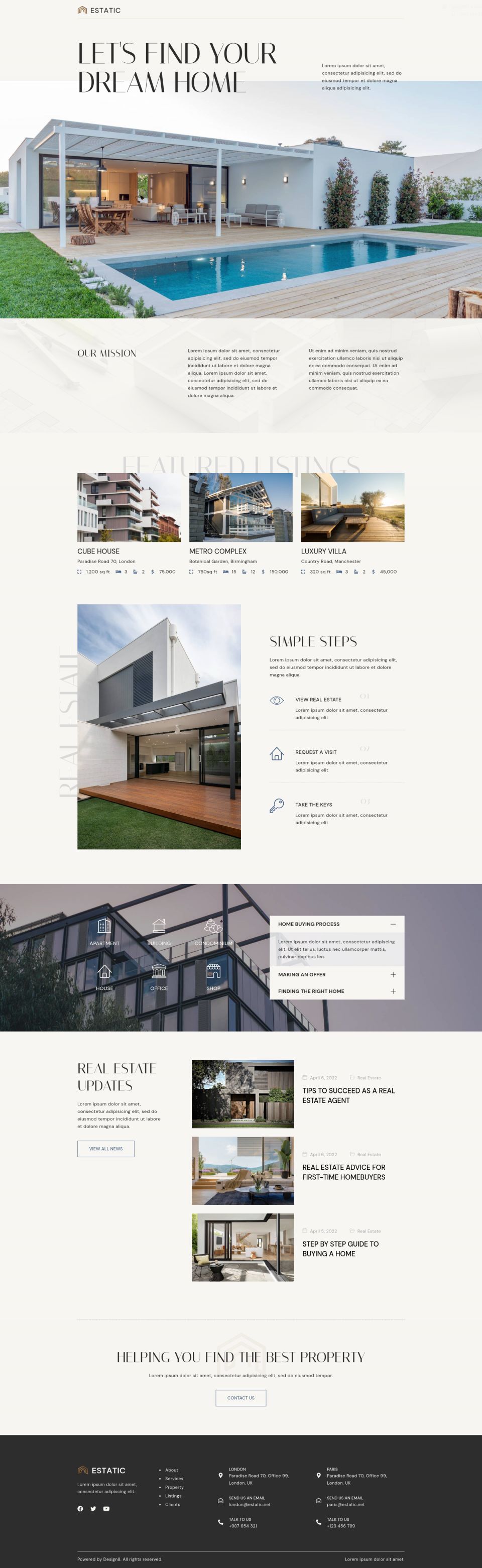 Template ThemeForest Estatic WordPress template ThemeForest Estatic