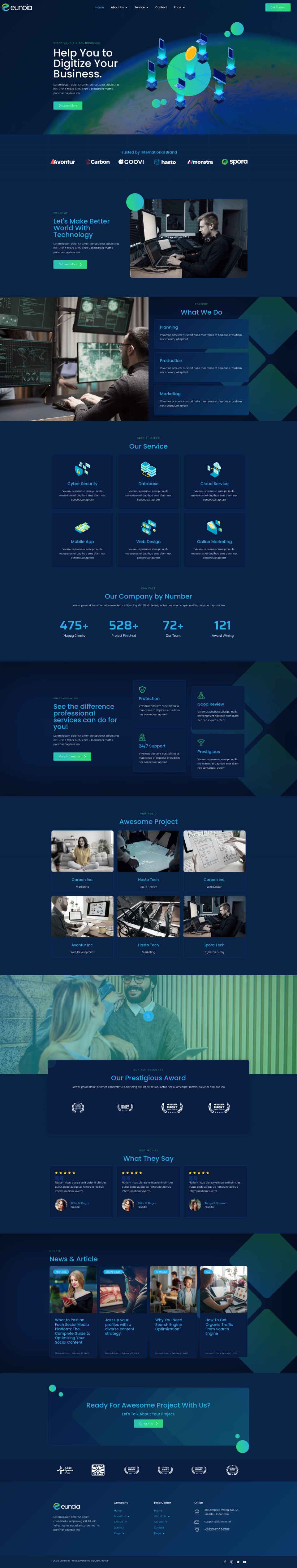 Template ThemeForest Eunoia WordPress template ThemeForest Eunoia
