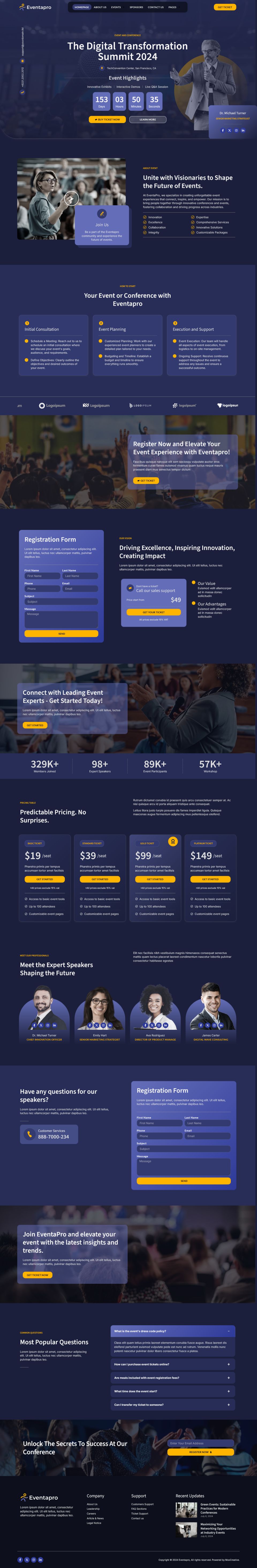 Template ThemeForest Eventapro WordPress template ThemeForest Eventapro