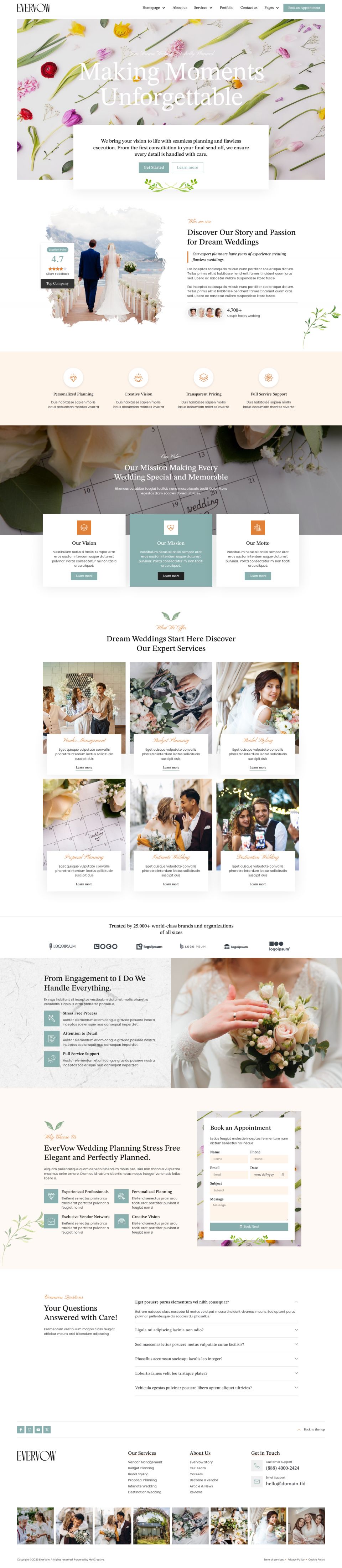 WordPress template ThemeForest EverVow