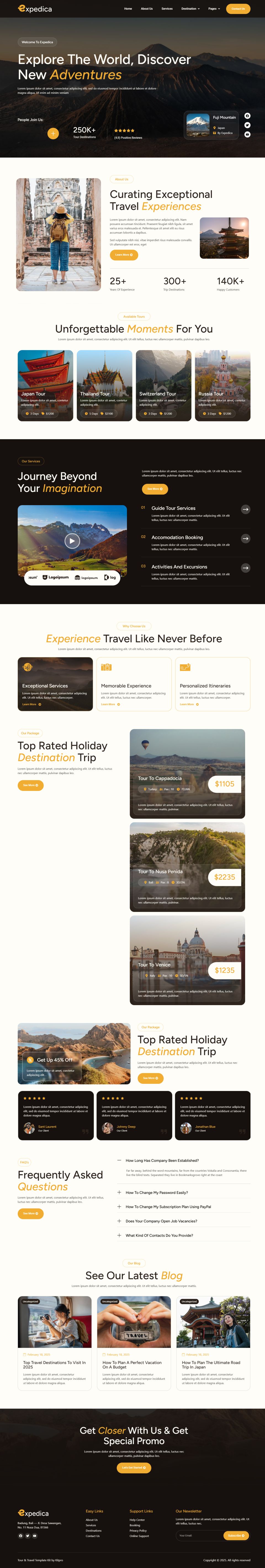 Template ThemeForest Expedica WordPress template ThemeForest Expedica