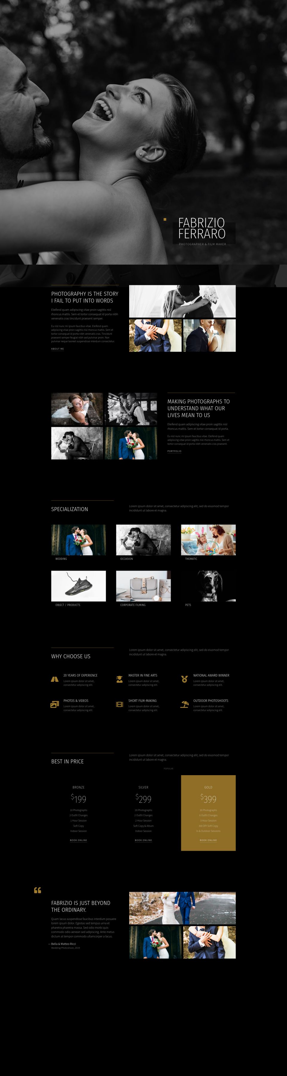 WordPress template ThemeForest FabPhoto