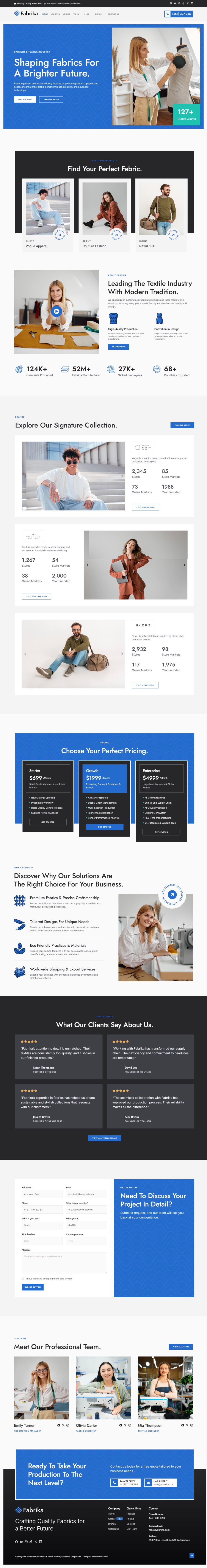 WordPress template ThemeForest Fabrika