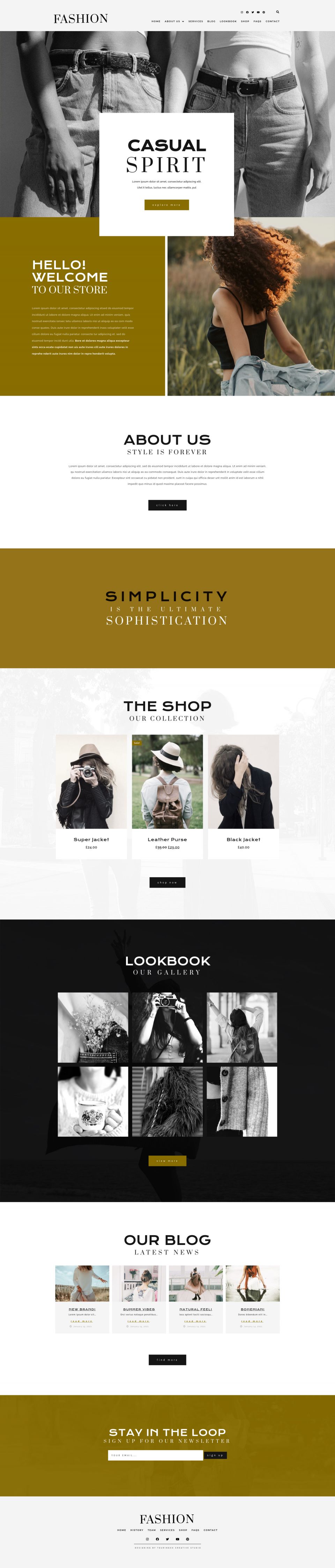 WordPress template ThemeForest Fashion Spirit