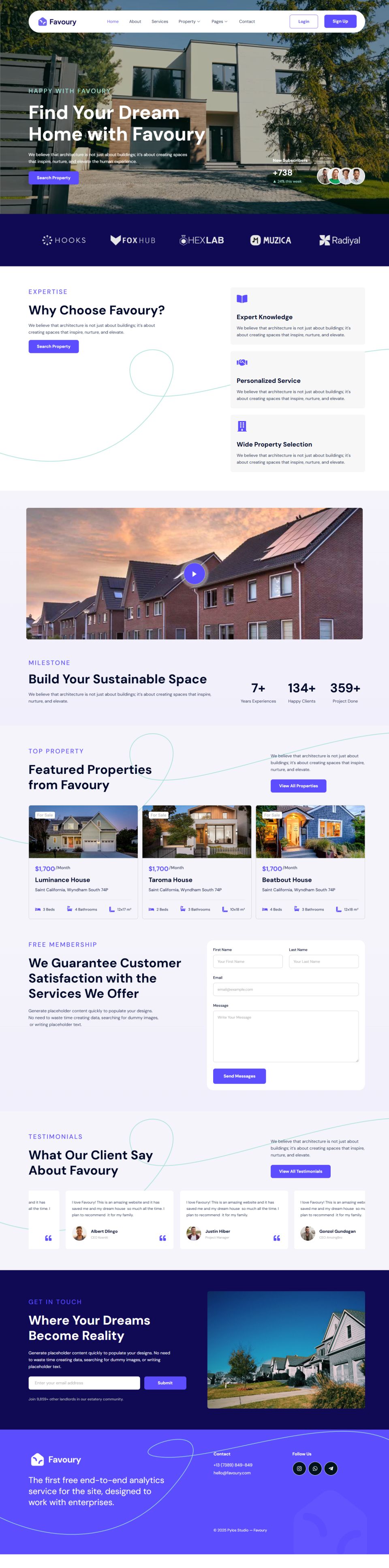 WordPress template ThemeForest Favoury