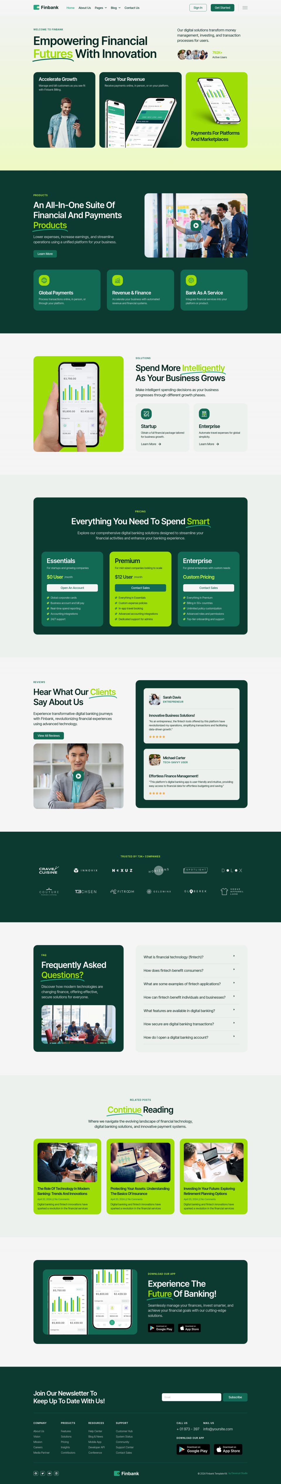 Template ThemeForest Finbank WordPress template ThemeForest Finbank