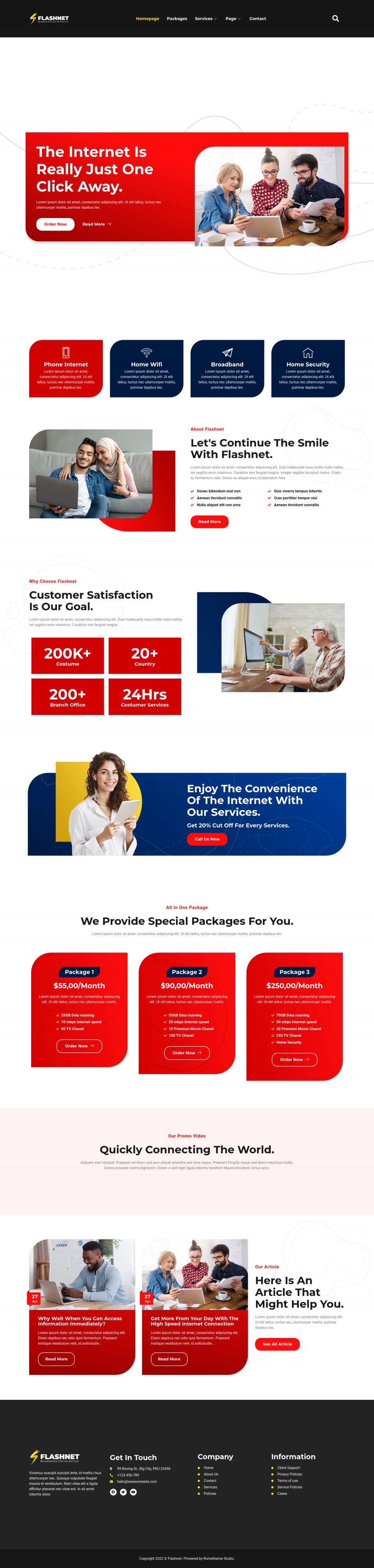 WordPress template ThemeForest Flashnet