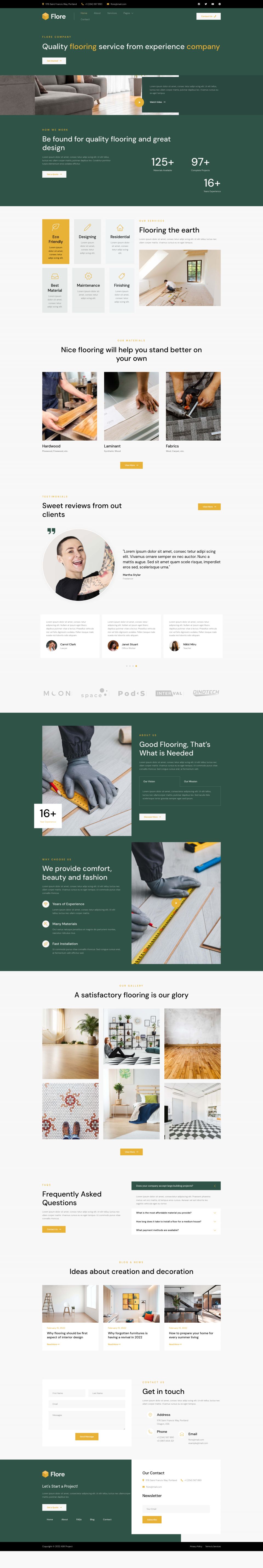 WordPress template ThemeForest Flore