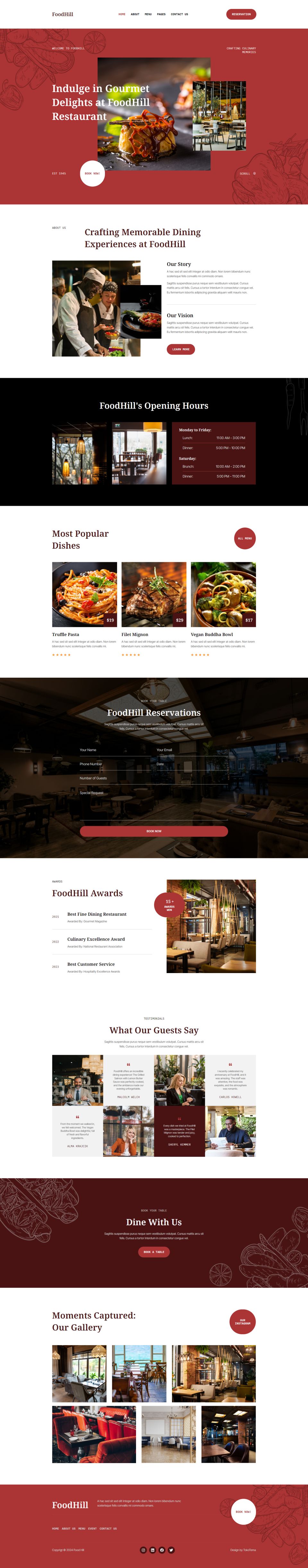 Template ThemeForest FoodHill WordPress template ThemeForest FoodHill