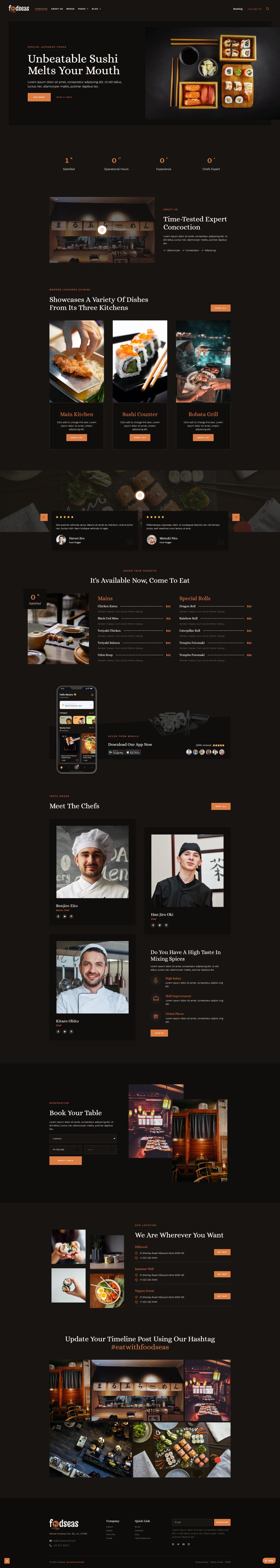 WordPress template ThemeForest Foodseas
