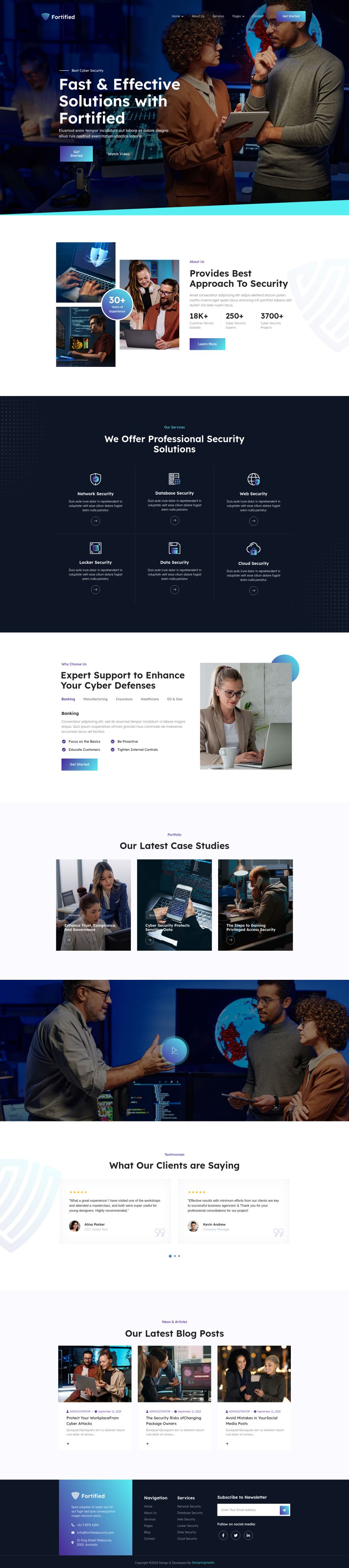 WordPress template ThemeForest Fortified