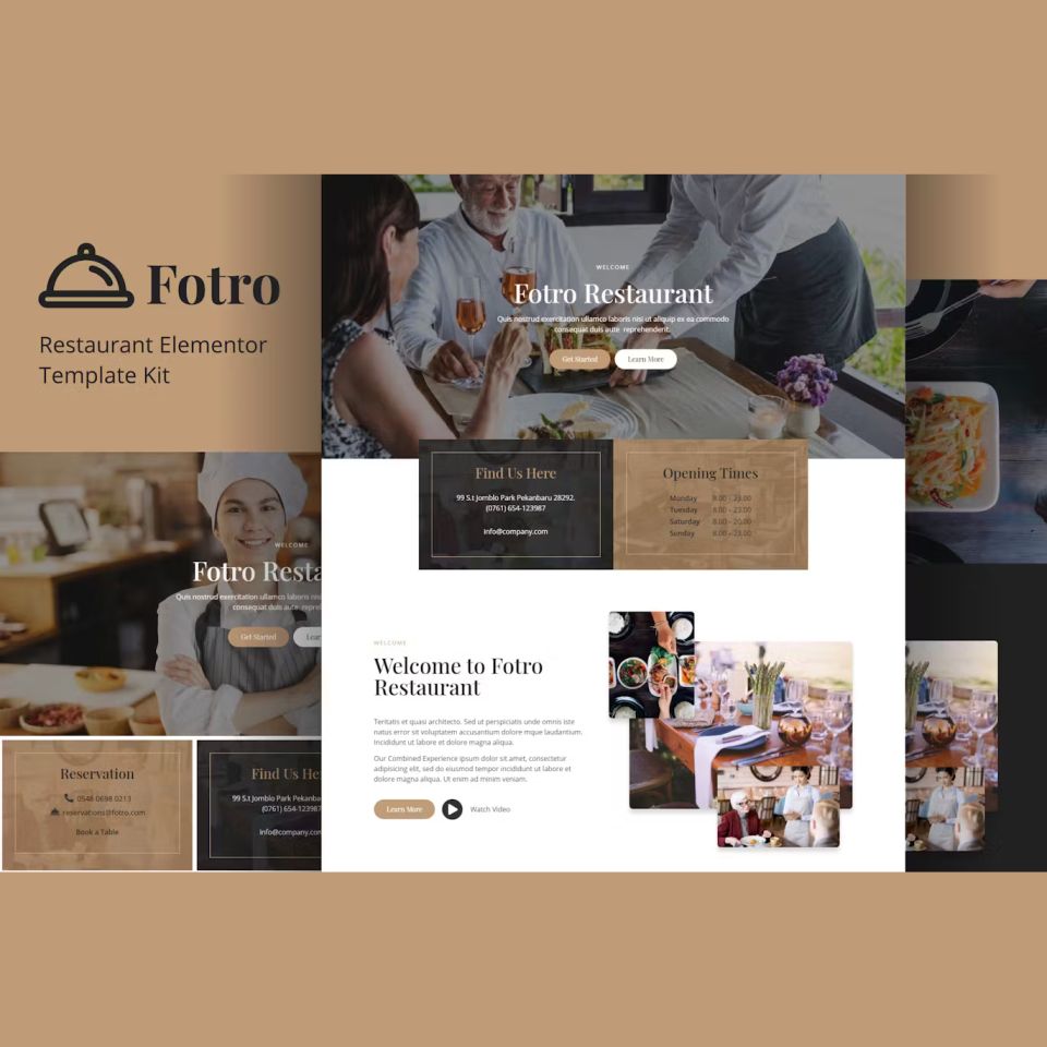 WordPress template ThemeForest Fotro