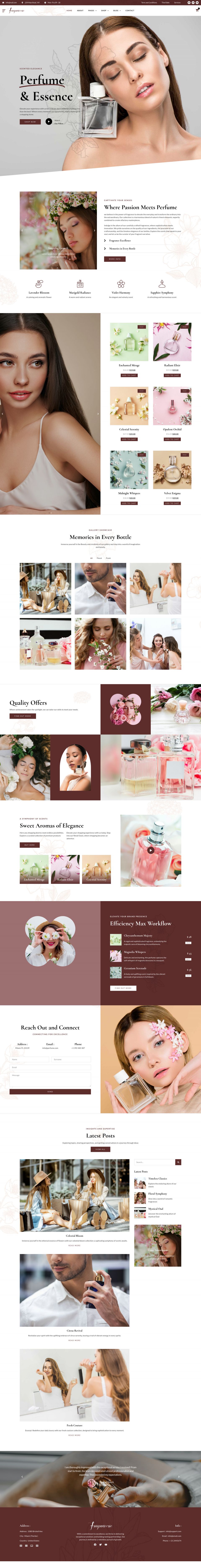 WordPress template ThemeForest Fragrancerie