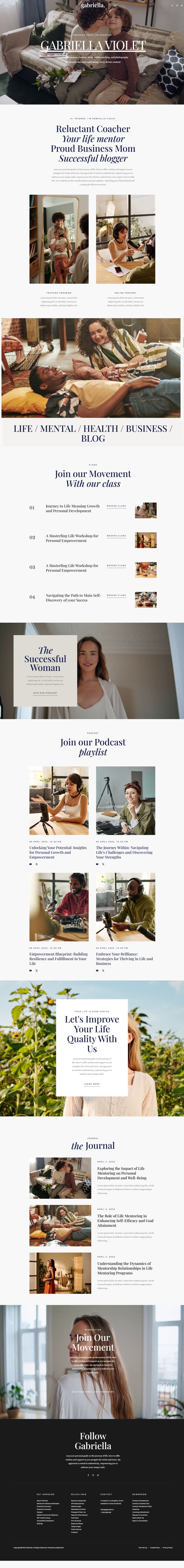 WordPress template ThemeForest Gabriella