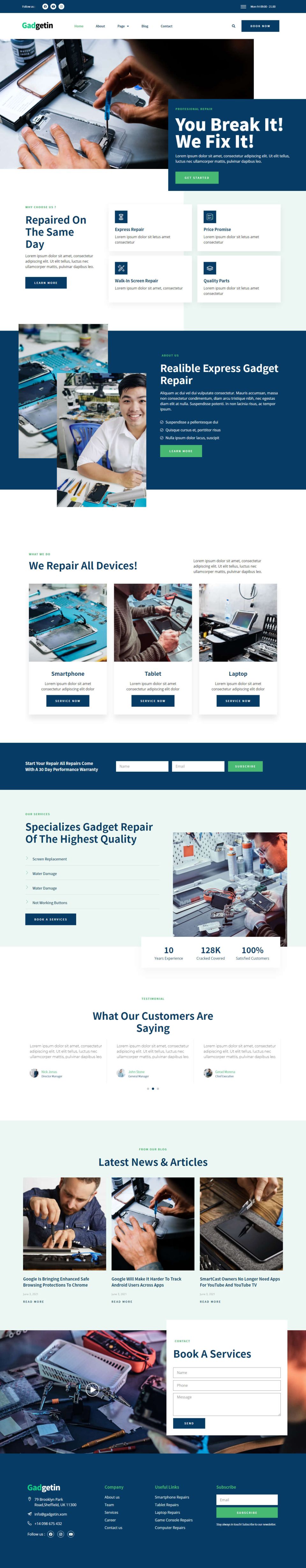 WordPress template ThemeForest Gadgetin