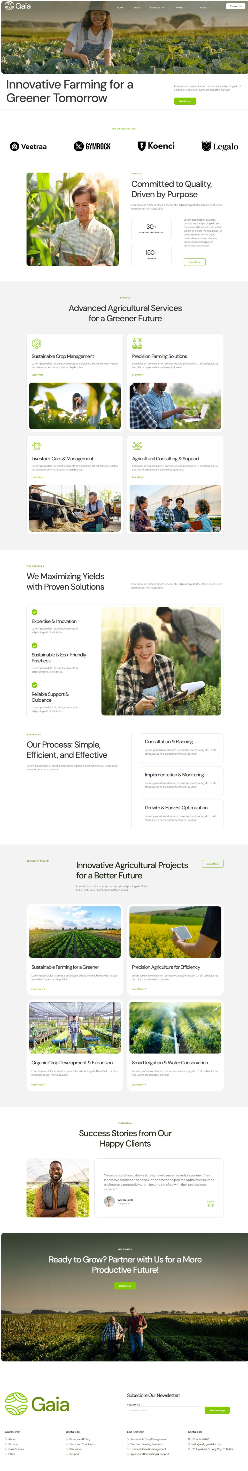 WordPress template ThemeForest Gaia