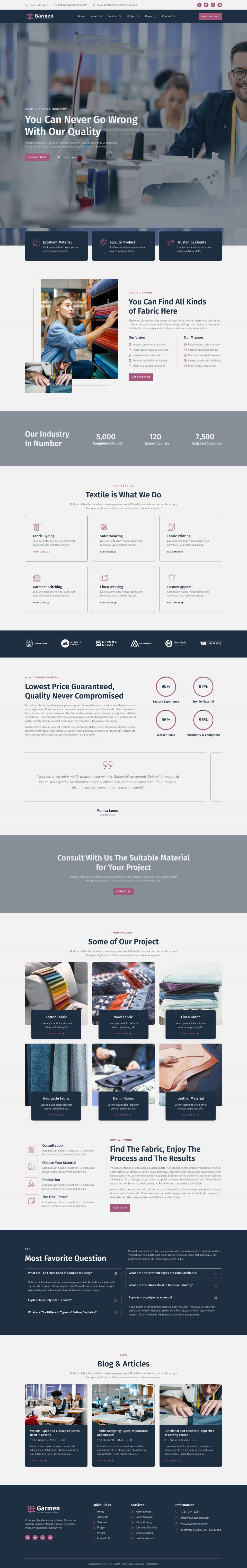Template ThemeForest Garmen WordPress template ThemeForest Garmen